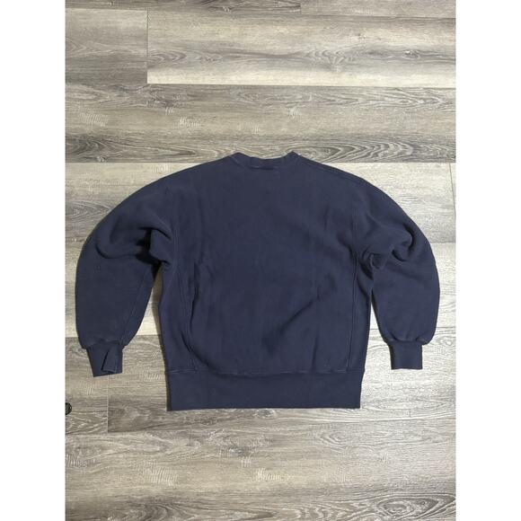 2000 Vintage Lee LCHS High School Blue Navy Sweater Crewneck - Men’s Large - Picture 9 of 10